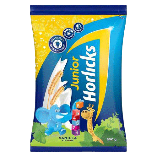 Junior Horlicks Vanilla Pouch 500g