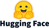 Hugging Face icon representing open-source NLP models and AI development.