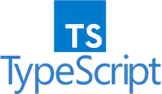 TypeScript icon for enhancing JavaScript with static typing and improved development tools.