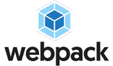 Webpack icon for bundling JavaScript modules and optimizing web application performance.
