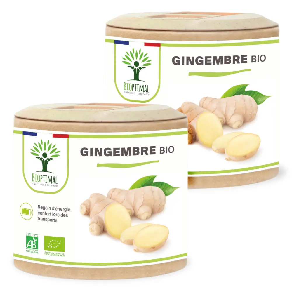 Gingembre bio - 2 x 60 — BIOPTIMAL