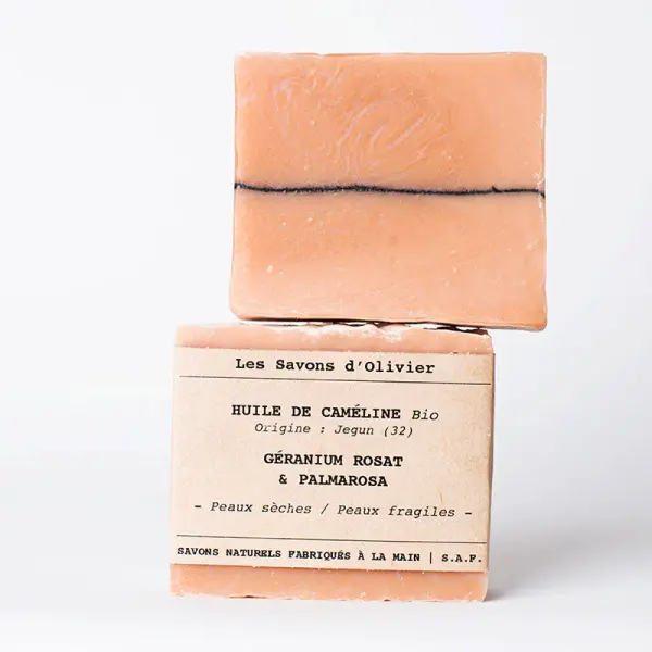 Savon N° 30 - Huile de Caméline, Géranium Rosat & Palmarosa