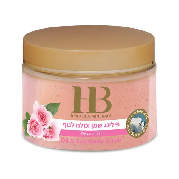 Gommage corps sel de la mer morte & rose