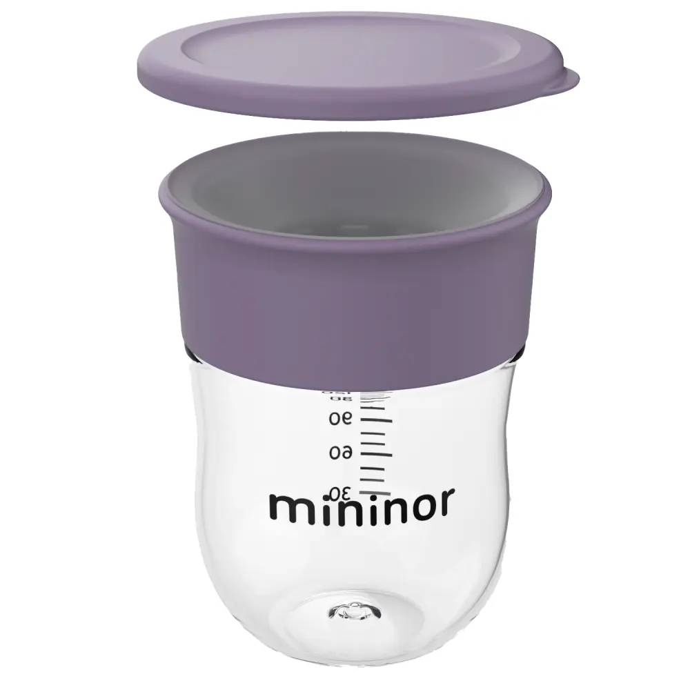 Tazza anti-versa 220ml per bambini - Lila — Mininor
