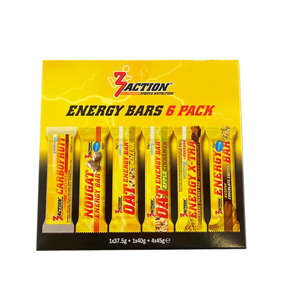 Energy Bar Pack de 6 — 3 Action Sports Nutrition