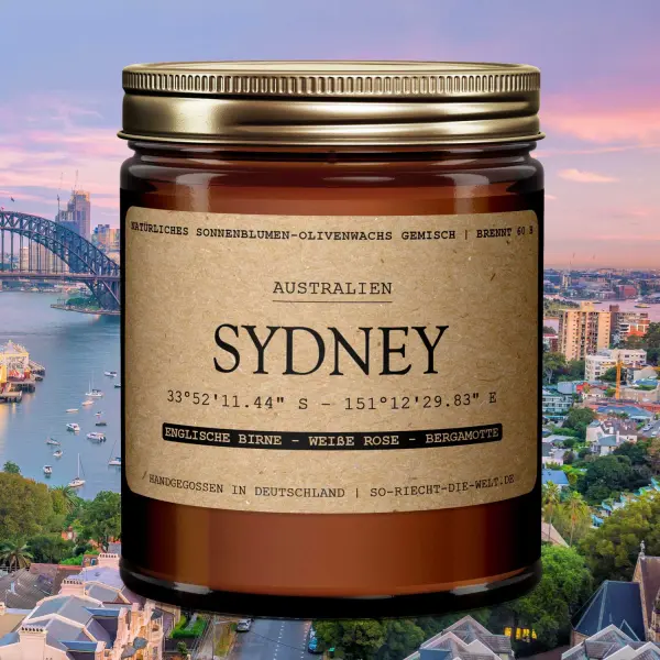 Bougie Sydney - Poire anglaise | Rose blanche | Bergamote