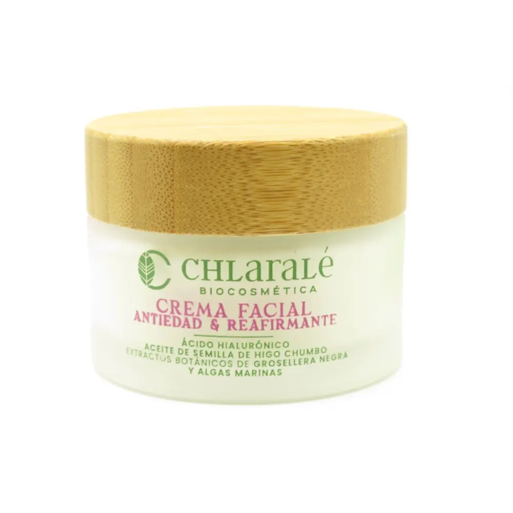 Crema facial antiedad y reafirmante — chlaralé BIOCOSMÉTICA