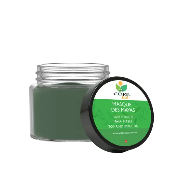 Gesichtsmaske der Mayas Tonerde und Spirulina - Maske gegen Hautunreinheiten