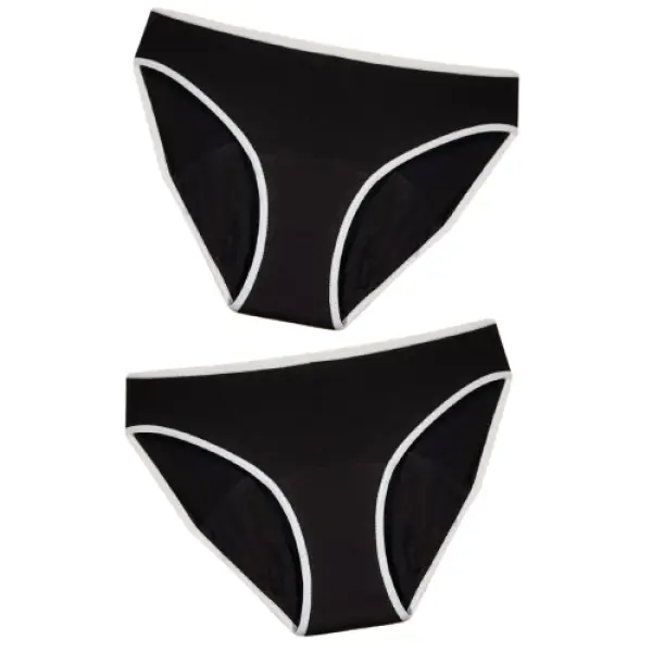 Universitaire - 2 Culottes Menstruelles - Flux Abondant - Taille: 20, L
