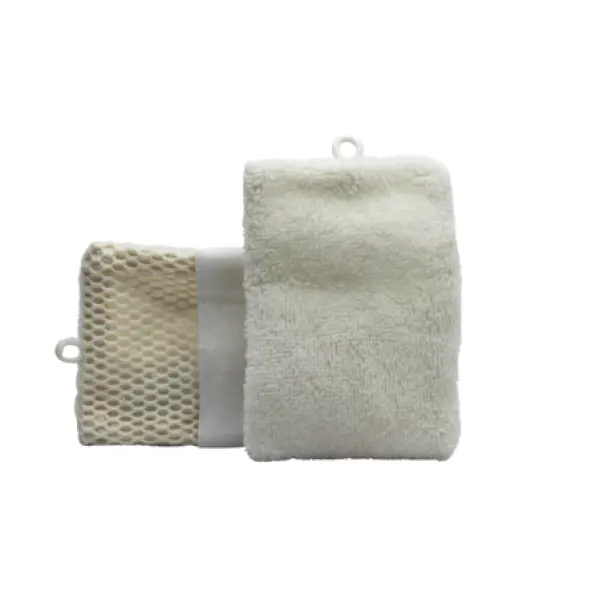 Gant de Douche Exfoliant avec Poche en Filet