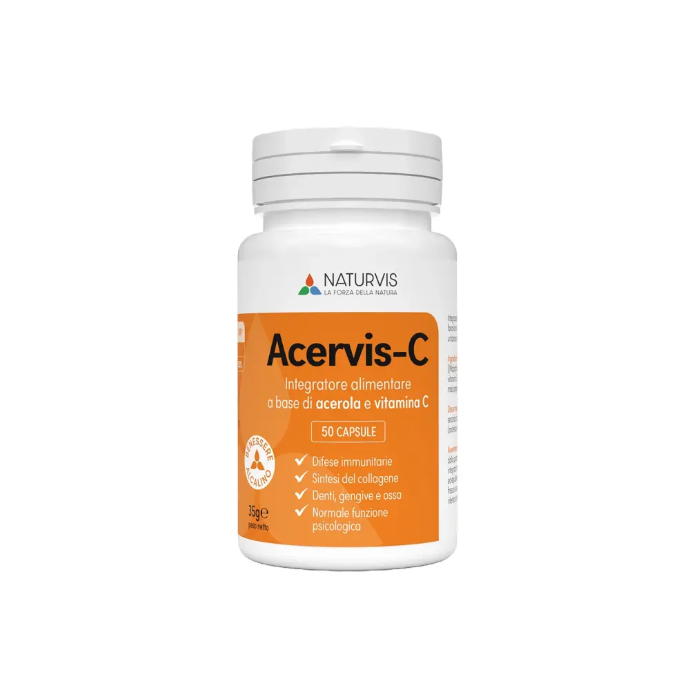 ACERVIS C, Integratore Alimentare Vitamina C & Acerola — NATURVIS