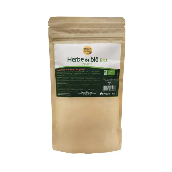 Herbe de blé bio