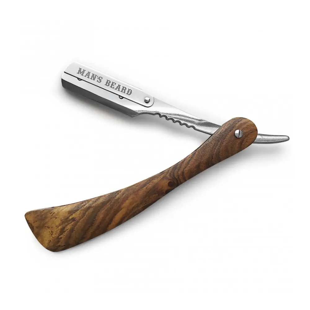 Shavette en bois & Trousse — Man's Beard