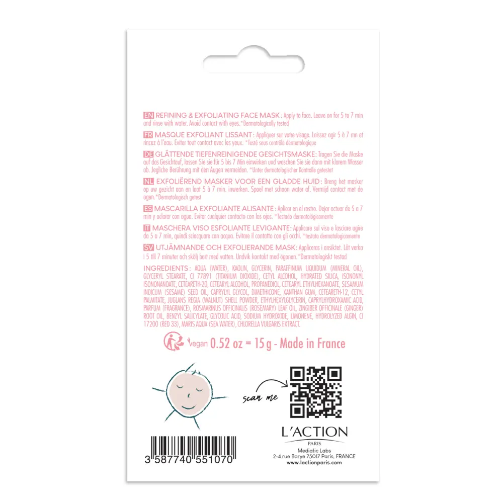 Masque Exfoliant & Lissant - Visage — L'Action Paris