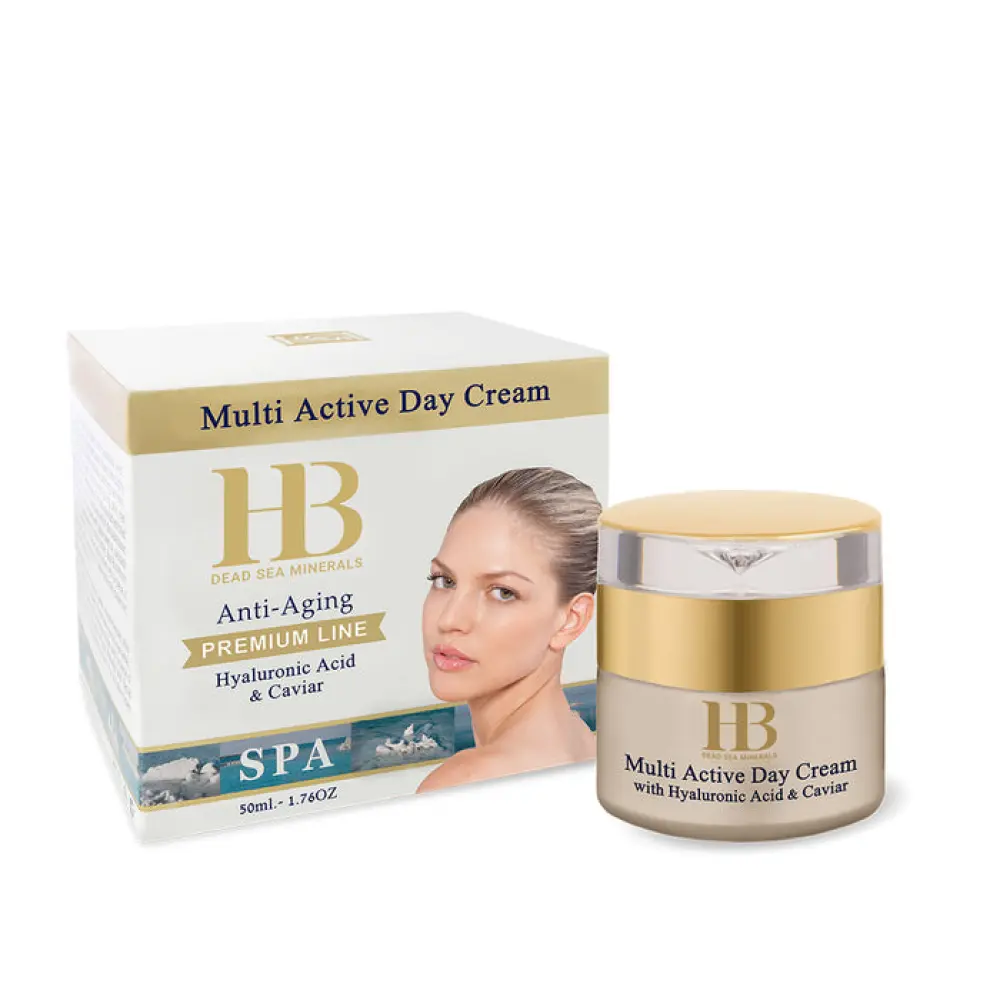 Crème de Jour Multi-Active - Acide Hyaluronique & Caviar — Beauté Mer Morte