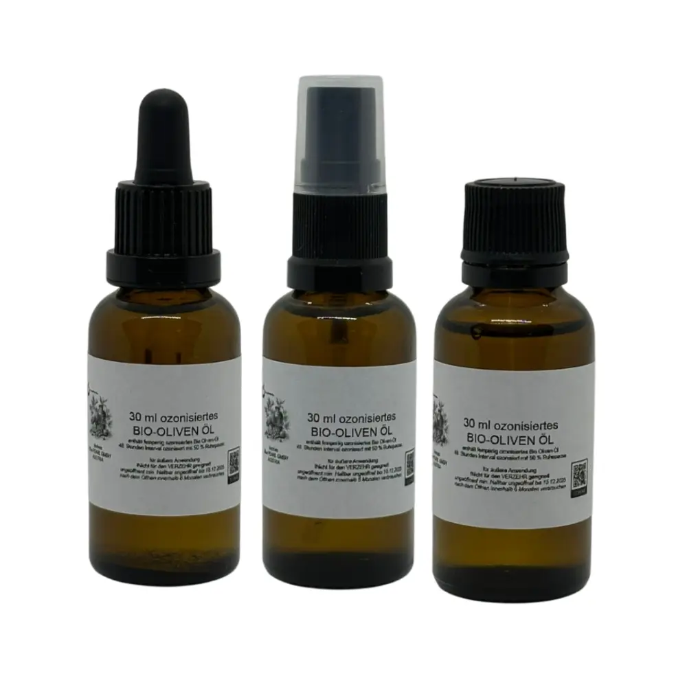 Ozonisiertes Olivenöl 3x30ml Mix — Naturcraft
