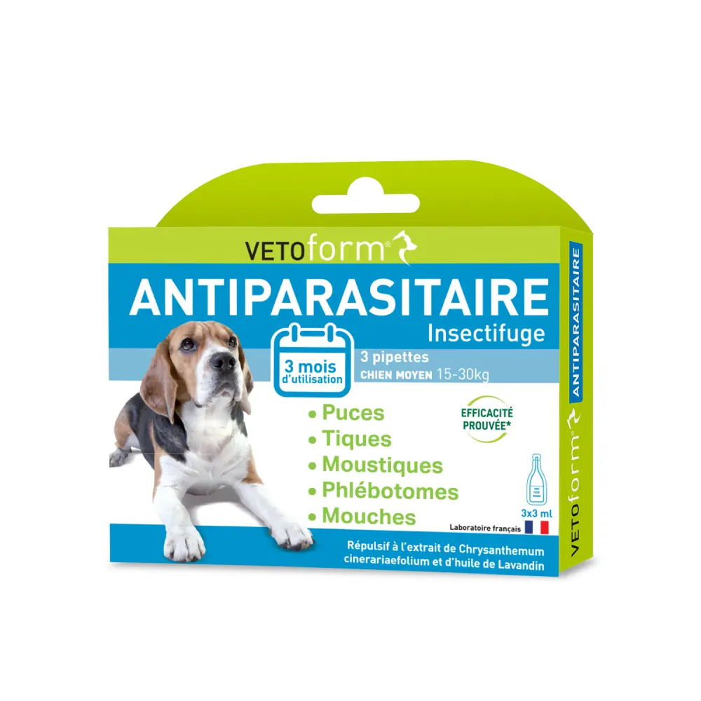 Anti Parasiten Pipetten mittelgroßer Hund — VETOform