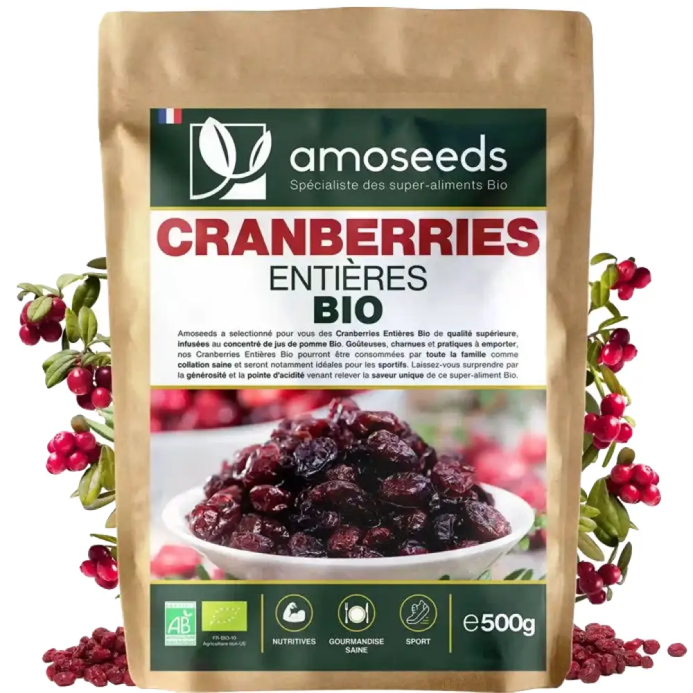 Cranberries Entières Bio — Amoseeds