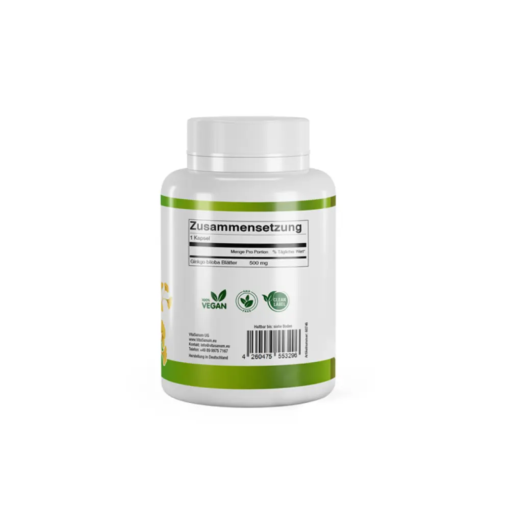 VitaSanum Ginkgo biloba 90 mg – 60 gélules — VitaSanum