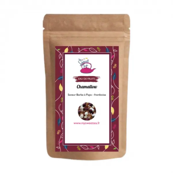 Chamallow - Eau de fruit saveur barbe à papa framboise