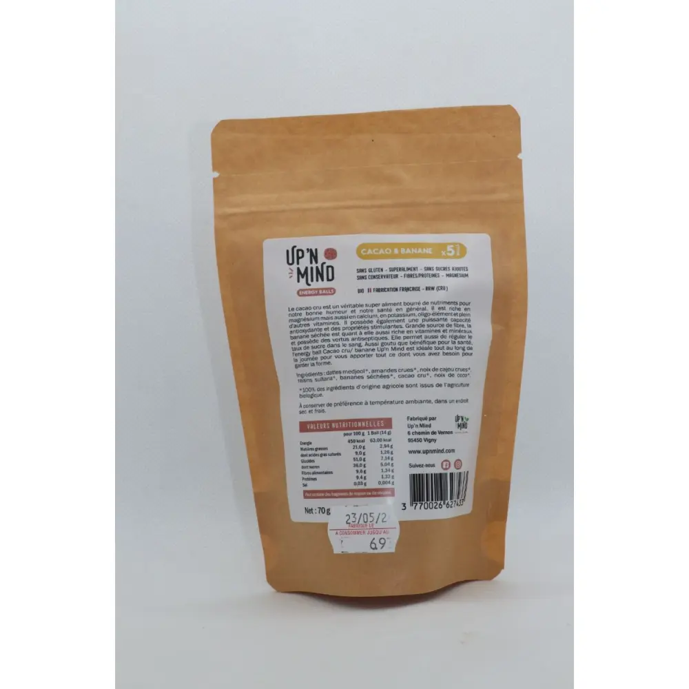 Energy Ball - Cacao & Banane — Up'N Mind