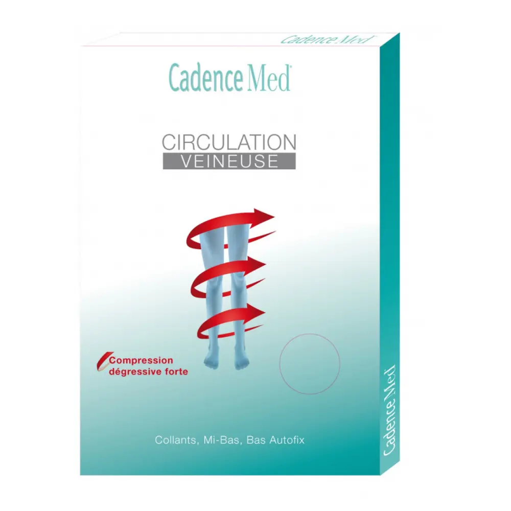 Collant De Compression Dégressive - 140D - Bleu AF — Cadence