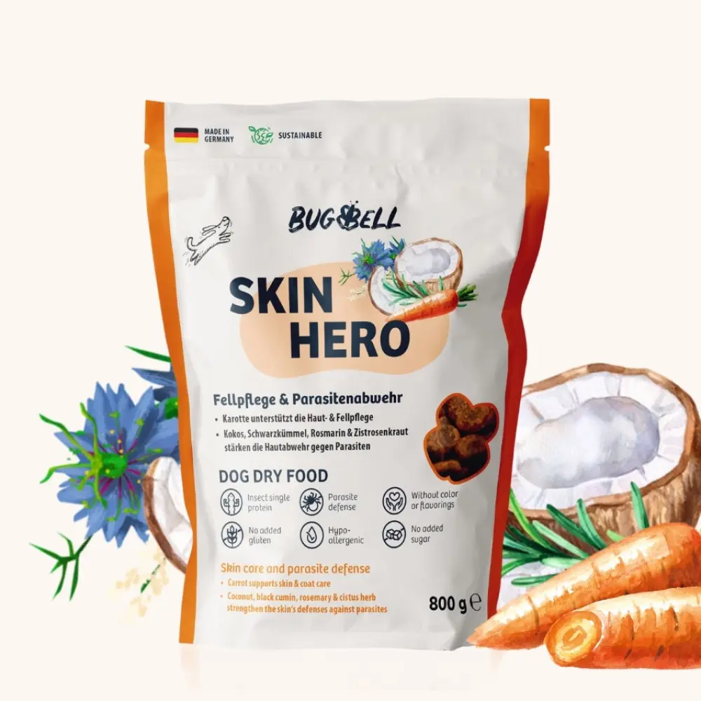 Trockenfutter SkinHero - Fellpflege & Parasitenabwehr — BugBell