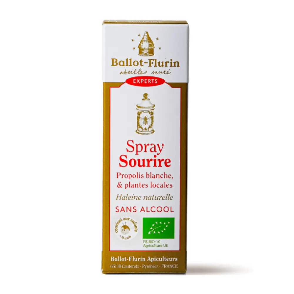 Spray Sourire - weißer Propolis-Mundspray, 15 ml — Ballot-Flurin