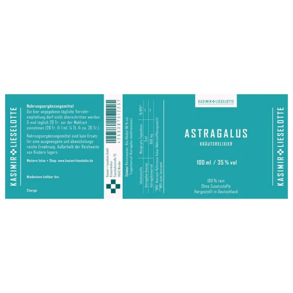 Astragalus Tinktur — Kasimir + Lieselotte