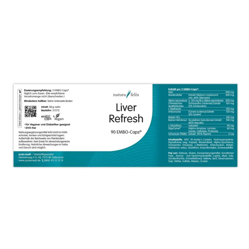 natura felix Refresh pour le foie — woscha