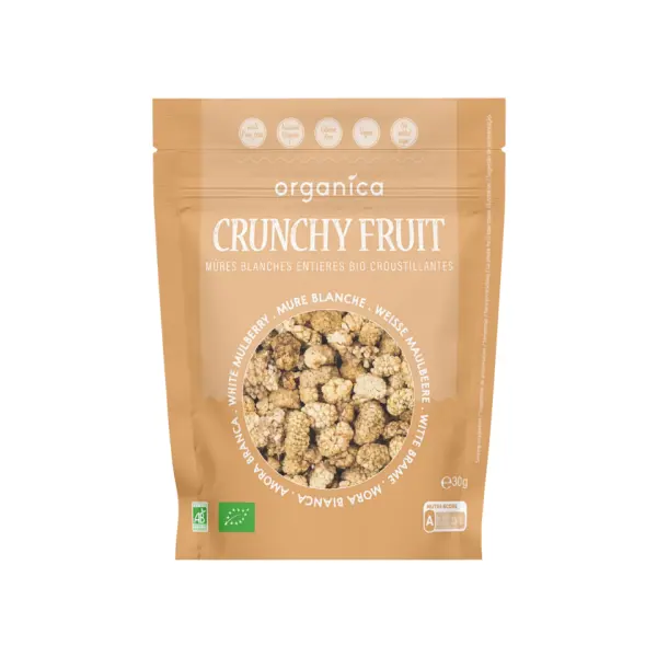 Crunchy Fruit Mûre Blanche Lyophilisée Bio - Lot de 5