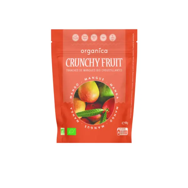 Crunchy Fruit Mangue Lyophilisée Bio - Lot de 5