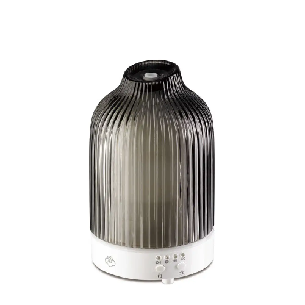 Diffusore di Aromaterapia Ultrasonico in Vetro Grigio — serenehouse.eu