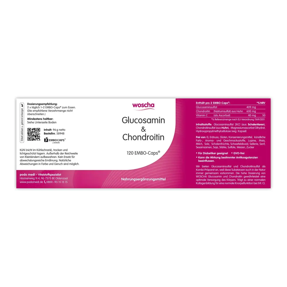 WOSCHA Glucosamine et chondroïtine — woscha