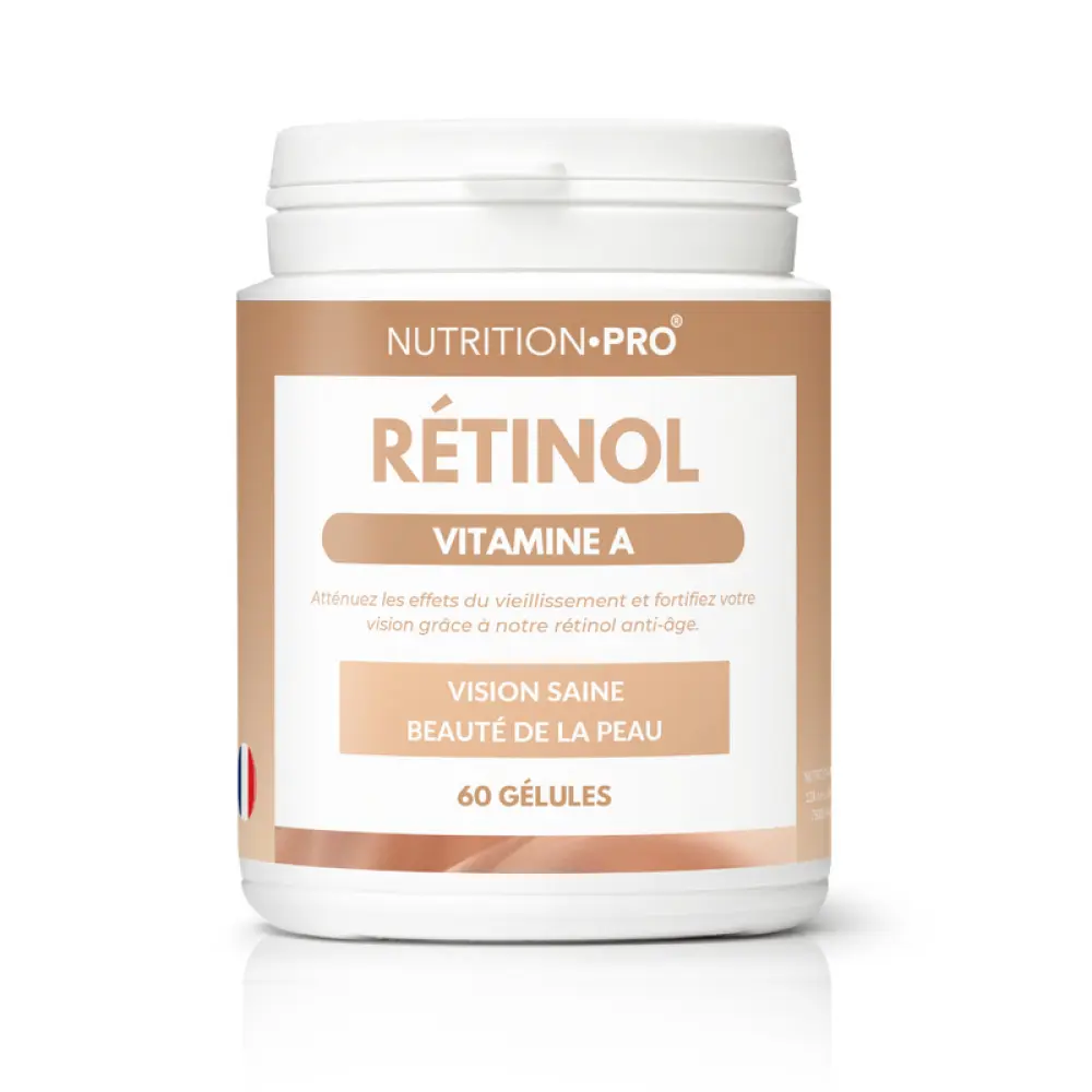 Retinol Vitamin A 1000 µg - 60 pflanzliche Kapseln — Nutrition Pro
