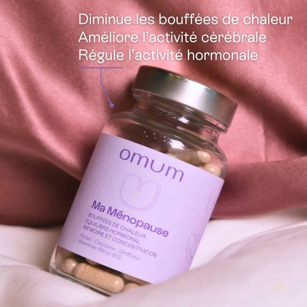 Ma Ménopause (Bouffées de chaleur, Mémoire, Concentration, Fatigue) — Omum