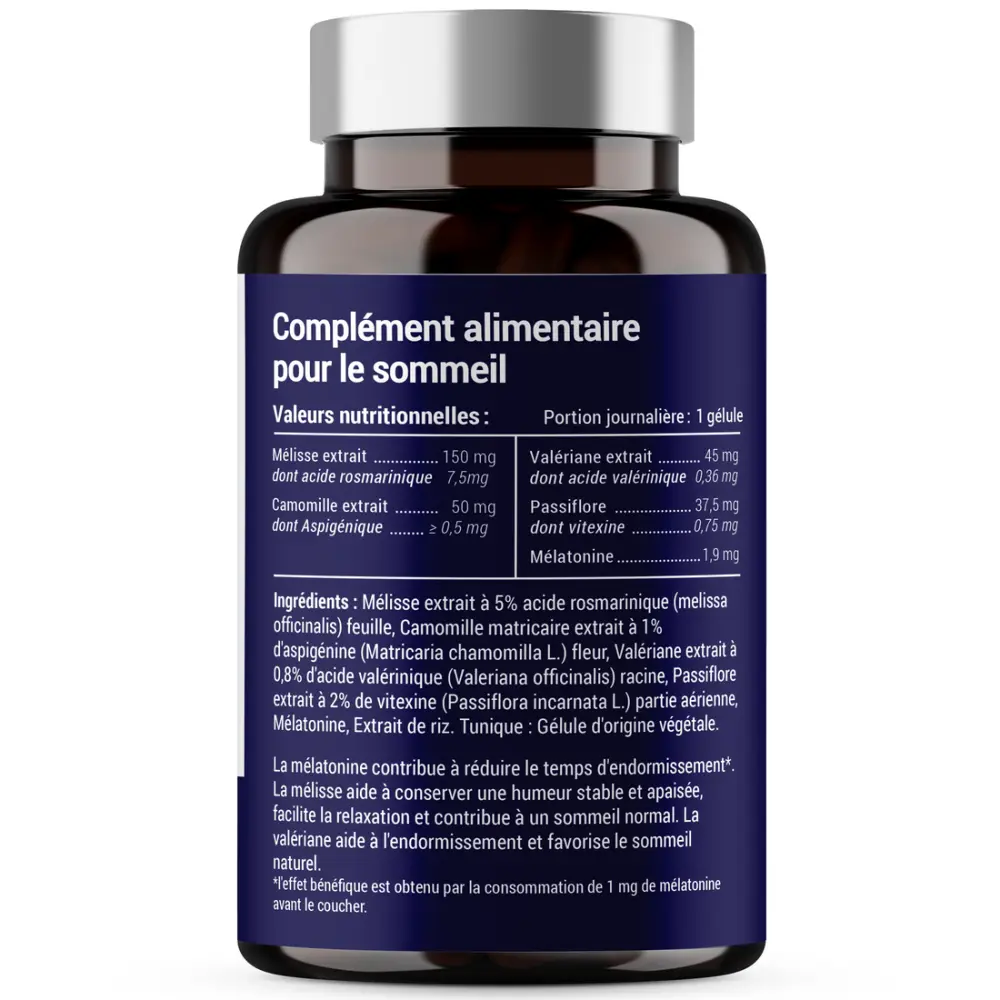 Formule Nuit - Mélatonine 1,9 mg + Plantes — Laboratoires Enova