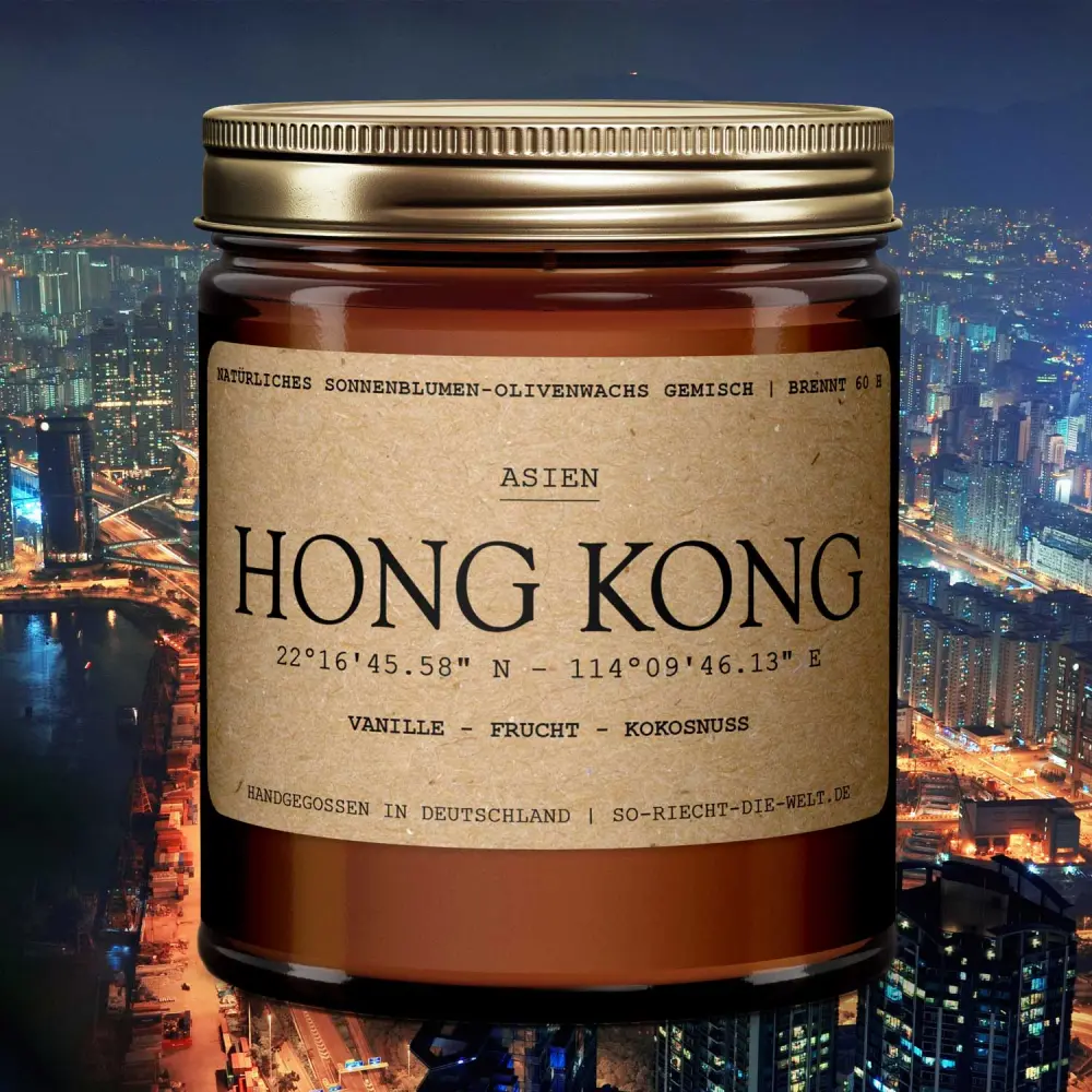 Bougie parfumée Hong Kong - Vanille | fruits — So riecht die Welt