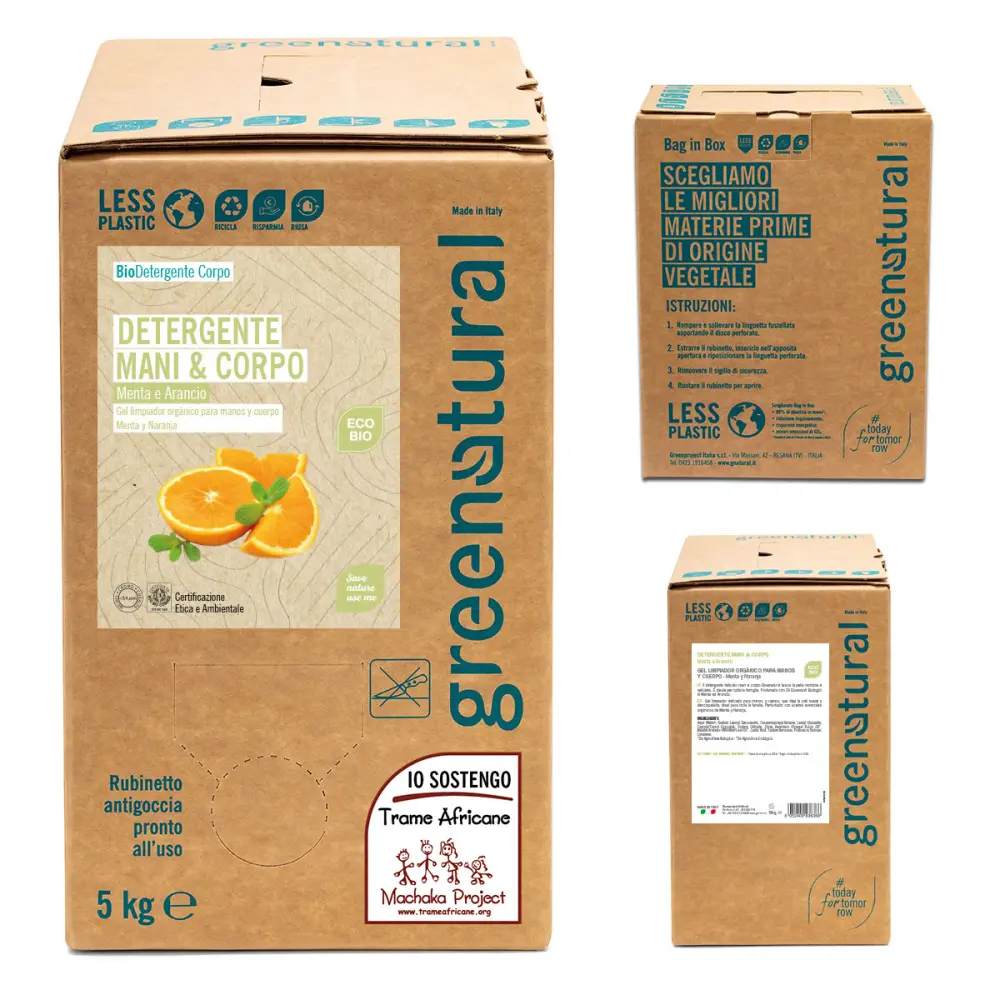 Detergente mani e corpo Menta & Arancio — greenatural