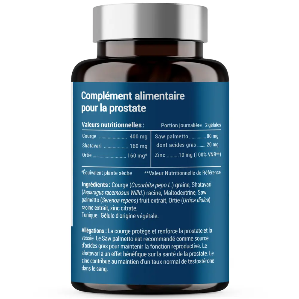 Formule Prostate - Rétention, Débit, Fréquence — Laboratoires Enova