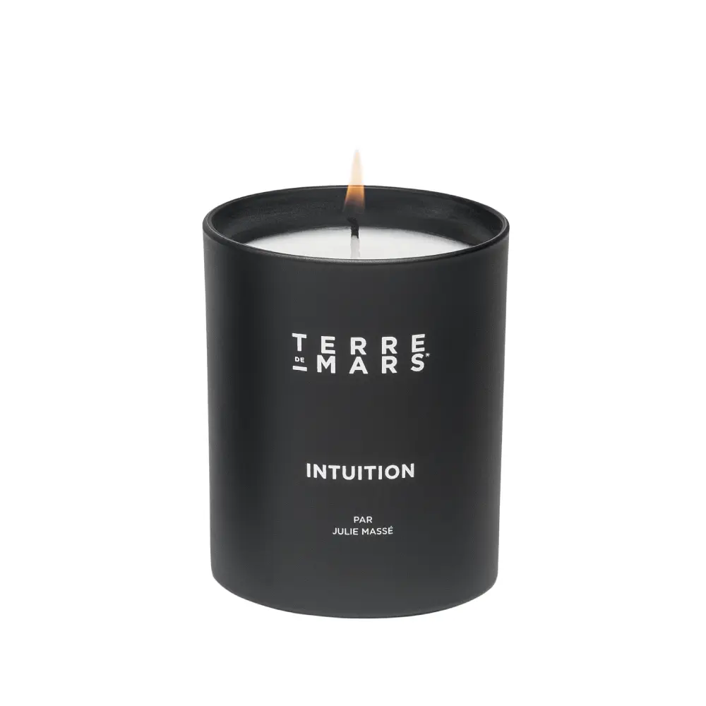 015 - INTUITION BOUGIE PARFUMÉE CIRE VÉGÉTALE — Terre de Mars
