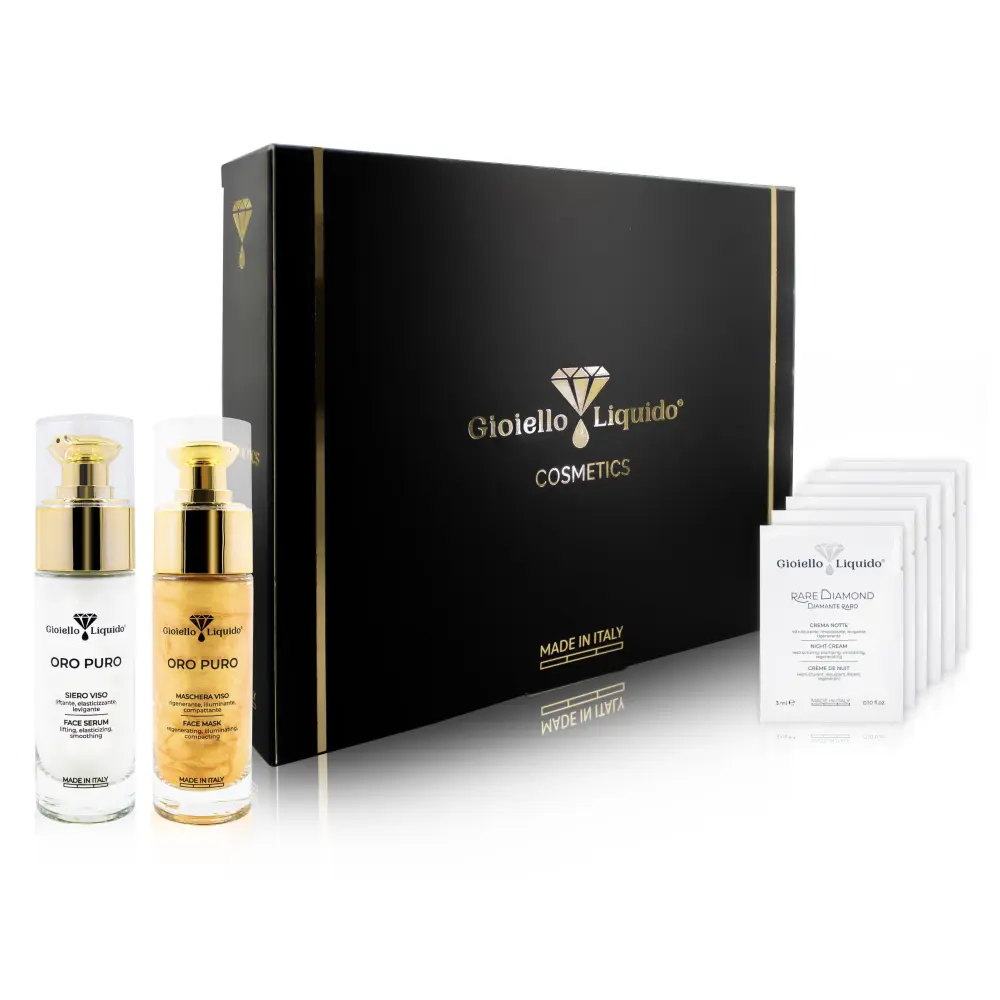 Kit de soin anti-âge Oro Puro - Sérum & masque Or Pur — Gioiello Liquido