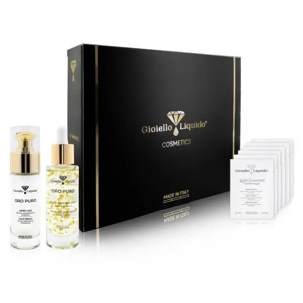 Soin visage Oro Puro - Sérum de soin & Huile d'élixir or 24kt Or Pur