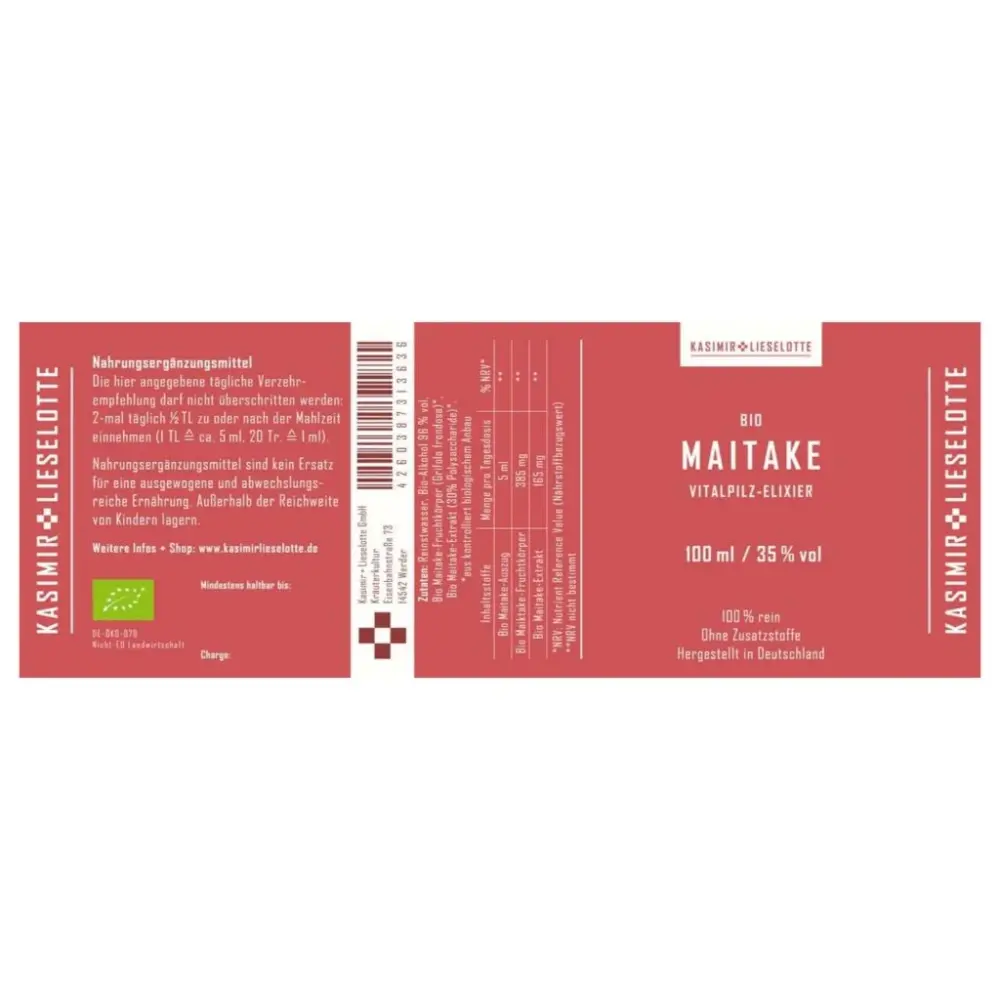 Maitake Tinktur Bio — Kasimir + Lieselotte