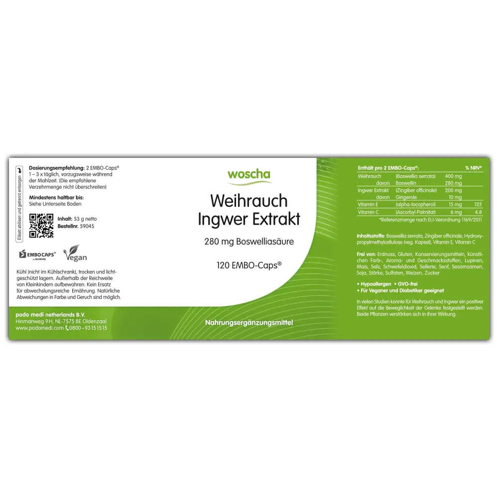 WOSCHA Weihrauch Ingwer Extrakt — woscha