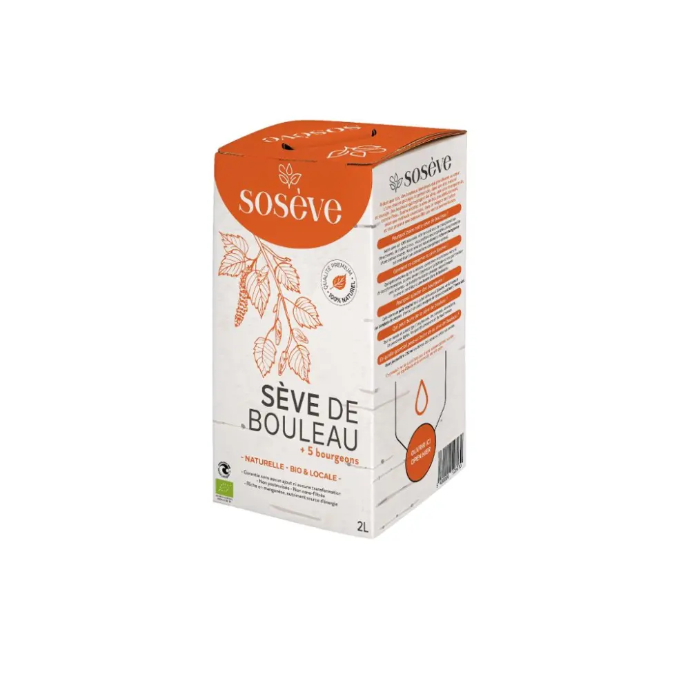 Bio-Birkensaft angereichert mit 5 Knospen — Sosève