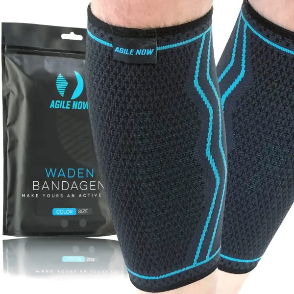 Wadenbandage Blau - L