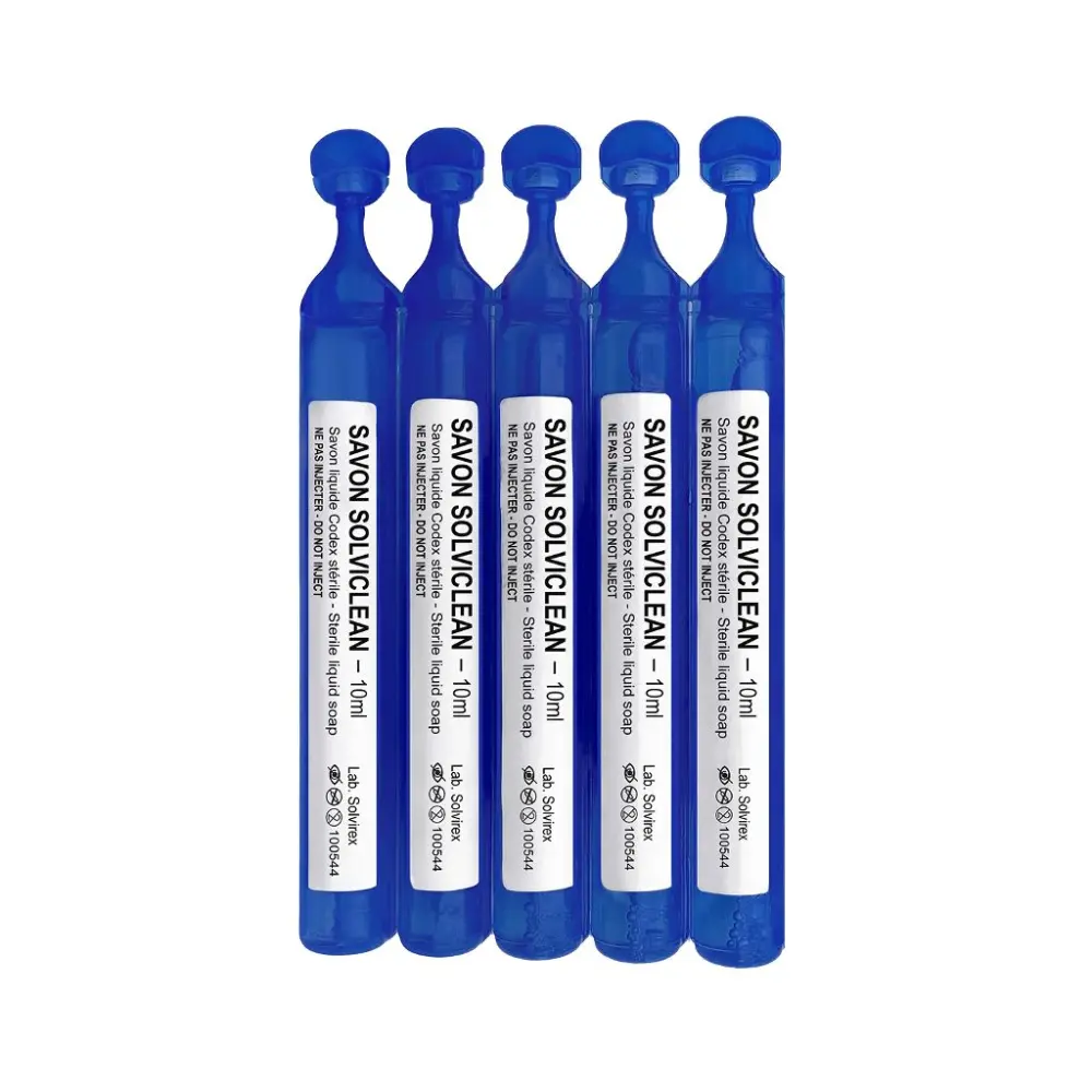 Savon liquide stérile hypoallergénique - unidoses Codex — Laboratoire du Solvirex