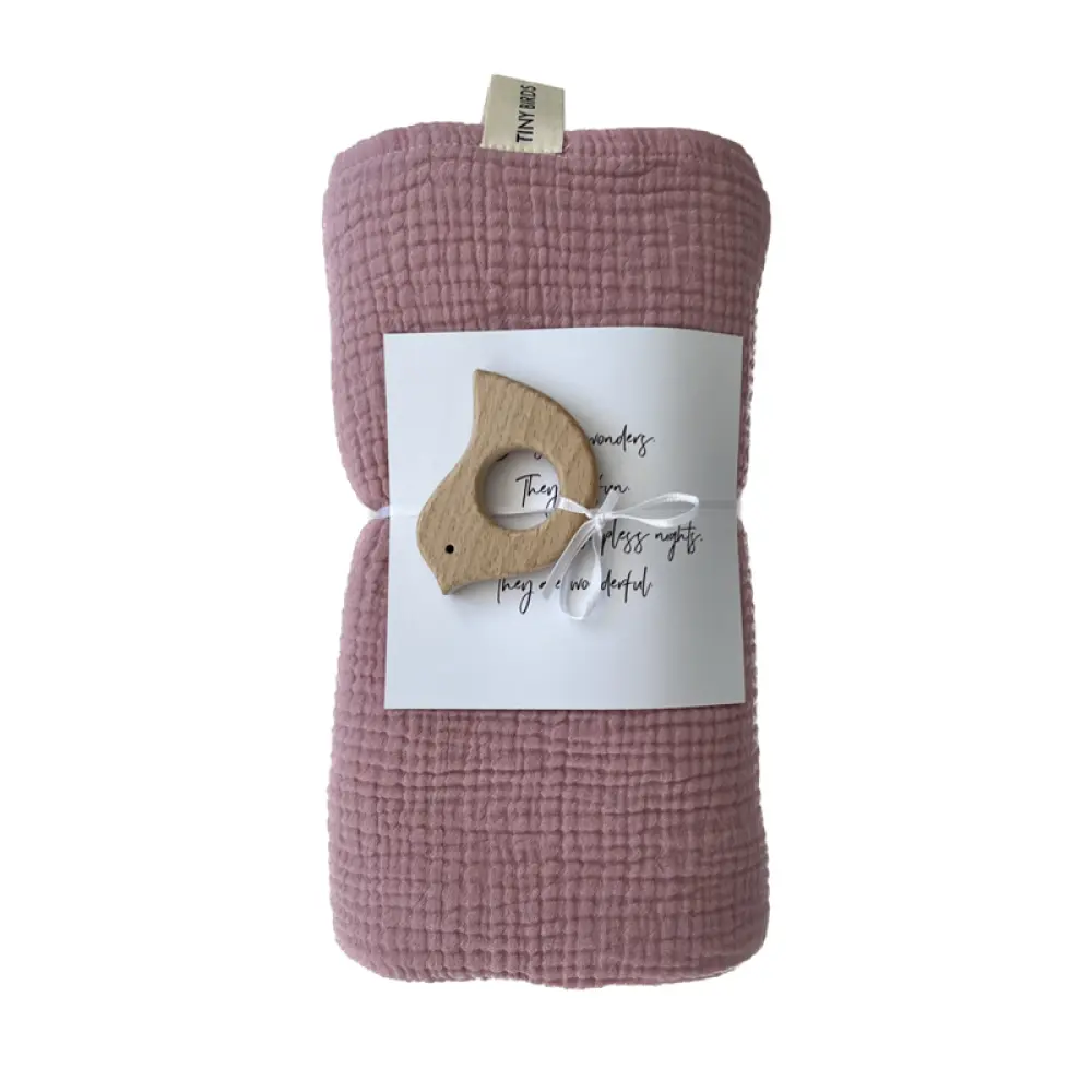 Musselintuch Birdie Dusty Rose — TINY BIRDS