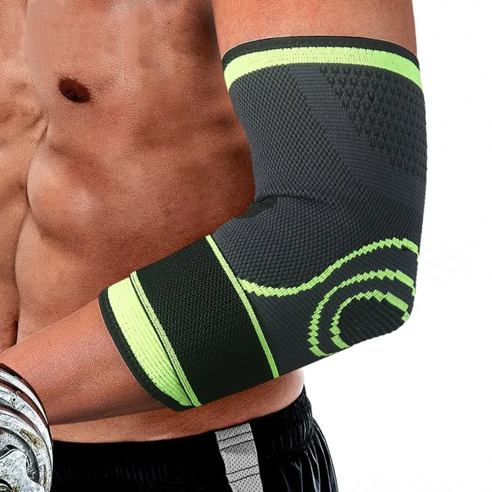 Ellenbogenbandage An Sport - Grün - L — BandagenPlus